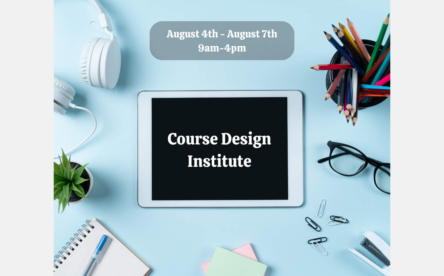 Course Design Institute Glide Show Slide 2025