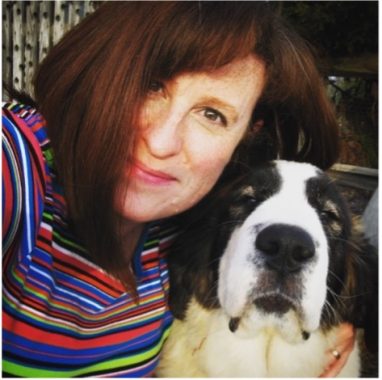 Cynthia Alby photo with dog