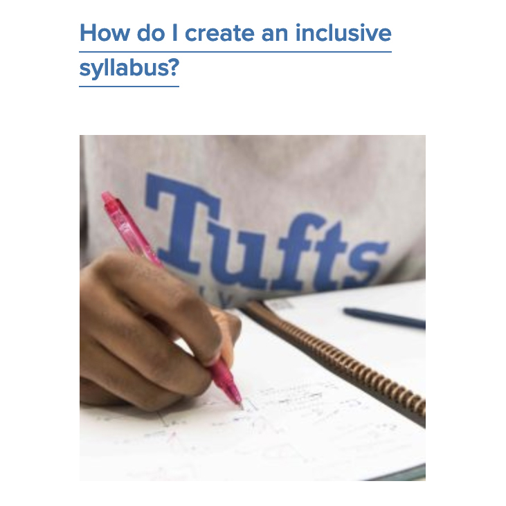 How do I create an inclusive syllabus