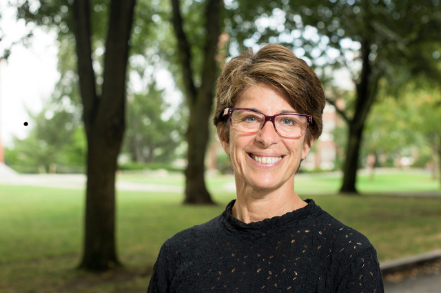 Diana Chigas, Tufts Associate Provost, Senior International Officer and Professor of the Practice at the Fletcher School of Law and Diplomacy, poses for a photo on September 7, 2016.