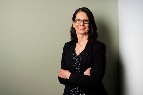 Headshot of Nadine Aubry, the new provost of Tufts.