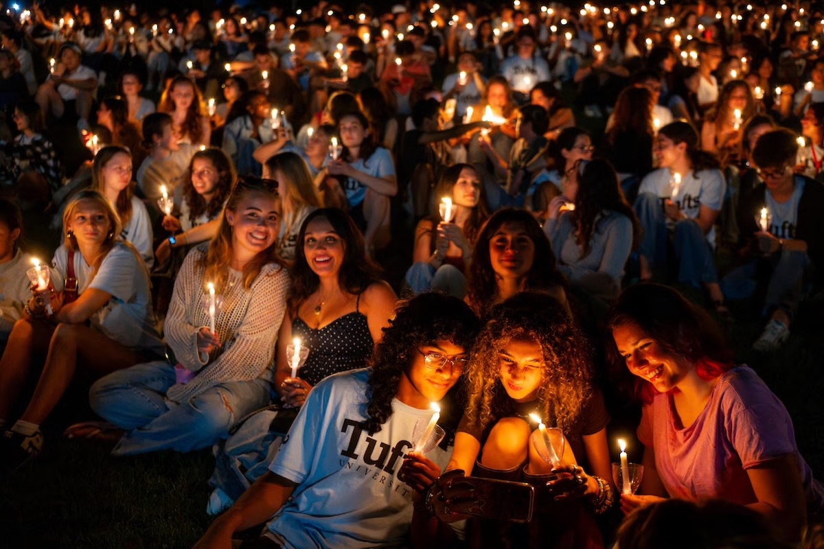 Incoming students attend the Illumination ceremony for the class of 2030.