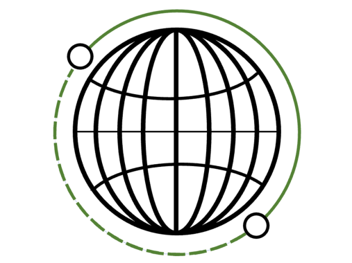 Image of a globe with lines