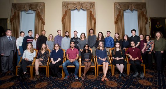 Laidlaw scholars and mentors pose for portraits